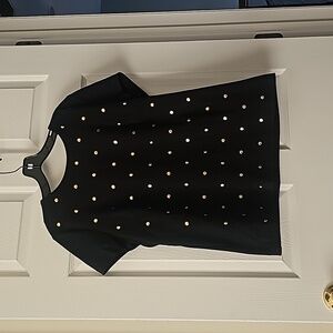 Michael Michael Kors black shirt with gold detail